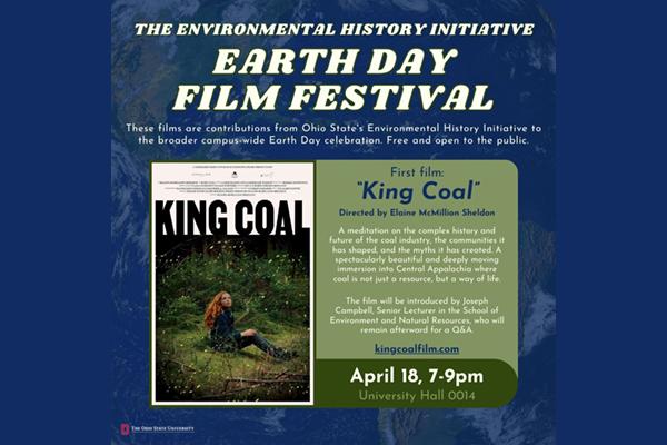 King Coal film poster - a person sitting on land