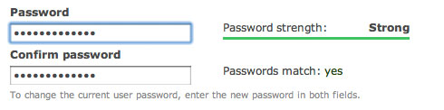 Change your password fields.