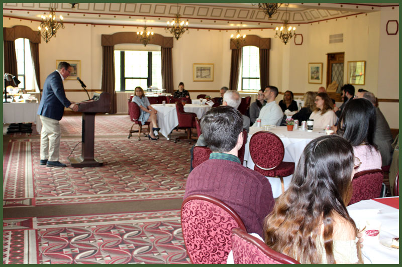 Department Chair, Scott Levi, opening the award ceremony.