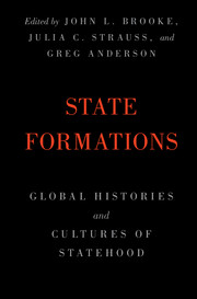 black background with State Formations title in red print