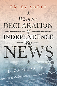 Booc cover with a world map and the Declaration of Independence
