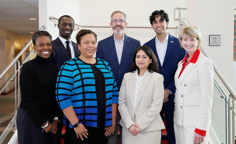 Franklin Owusu, Kip Curtis, Alexander Abreo, Simone Drake, Taru Saigal, MD, President Johnson