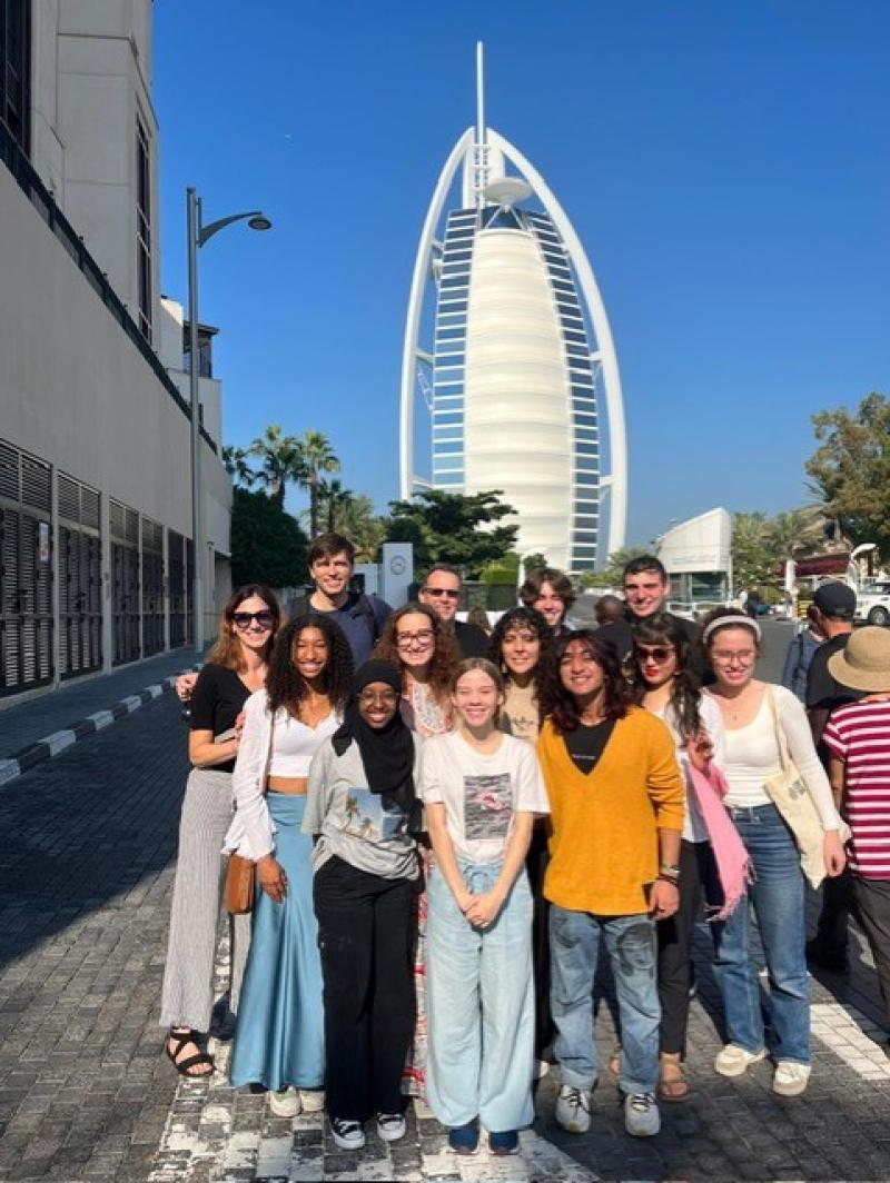 Ohio State students in Dubai