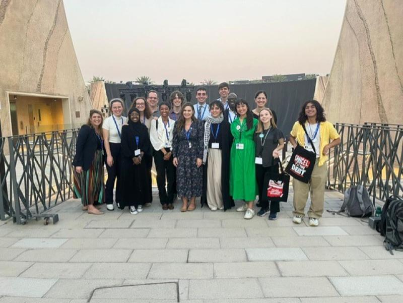 The Ohio State group met with the state Department Special Envoy for Global Youth Issues Abby Finkenauer and Deputy Special Envoy Alexandra Nemerh.