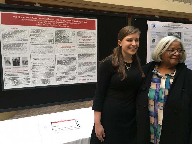 Carley Reinhard and Prof. Stephanie Shaw