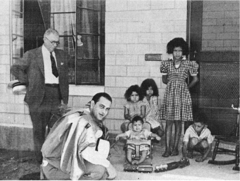 LBJ at Santa Rita Courts, Austin, 1939