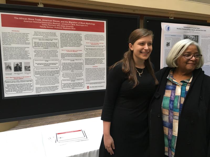 Carley Reinhard and Prof. Stephanie Shaw Carley Reinhard and Prof. Stephanie Shaw