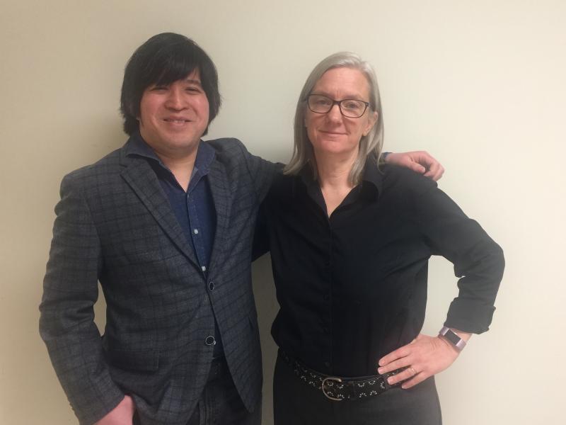Kyle Shimoda and Prof. Alison Beach