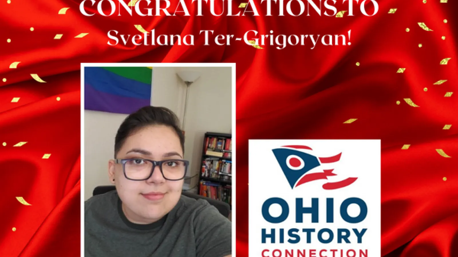 Svetlana Ter-Grigoryan and Ohio History Connection Logo