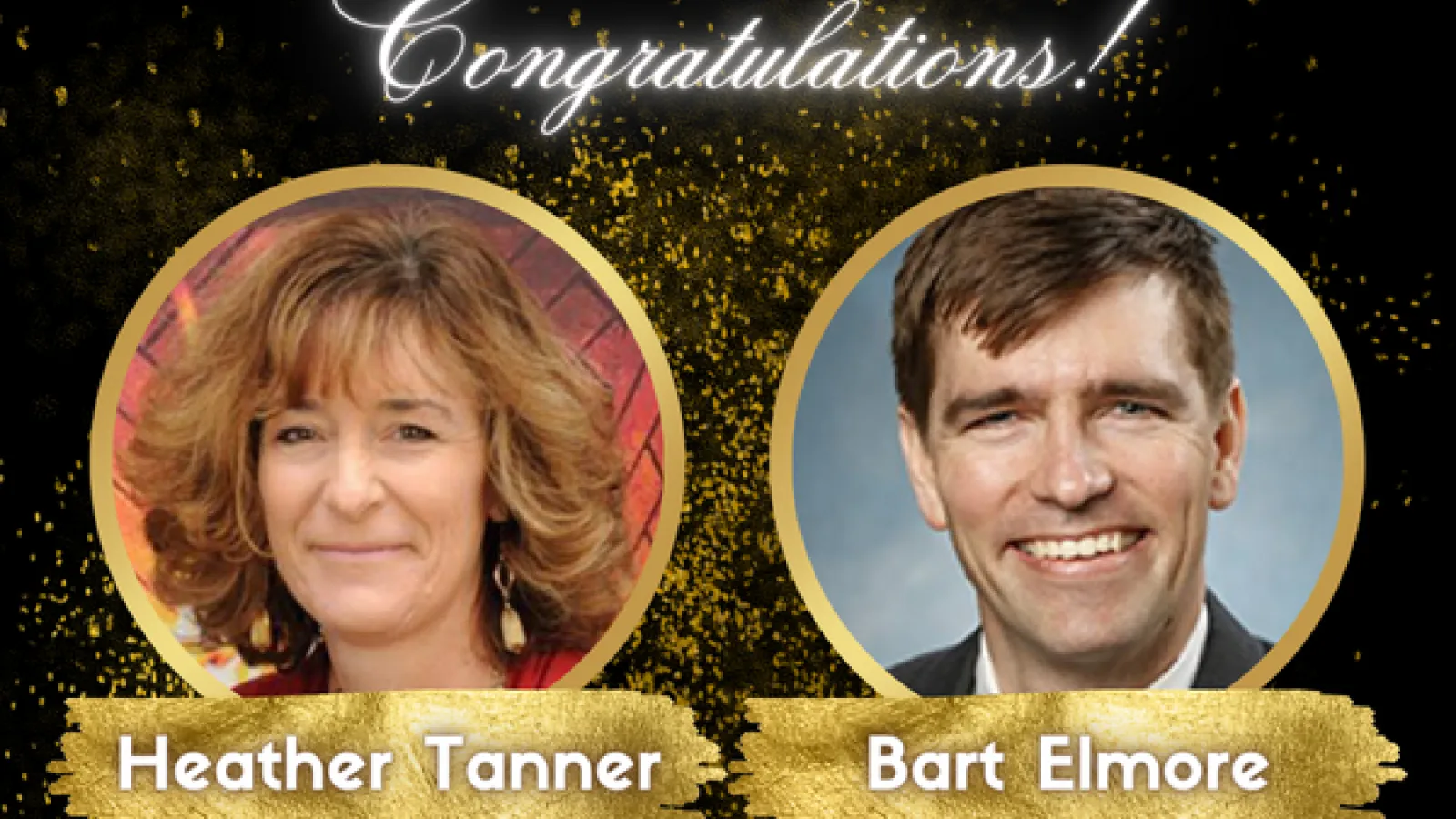 L to R: Heather Tanner and Bart Elmore