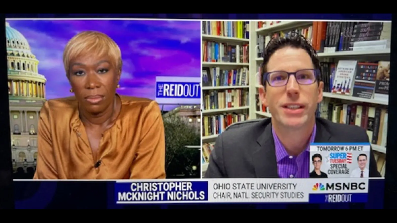 Joy Reid and Christopher Nichols