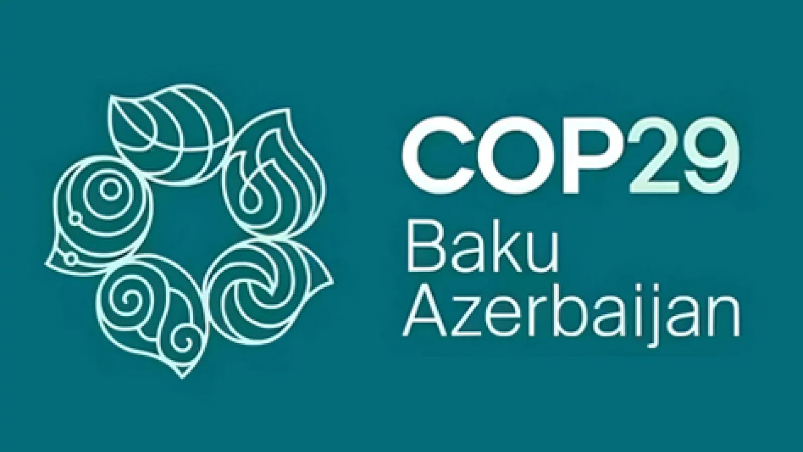 COP29 logo, text reads COP29 Baku Azerbaijan