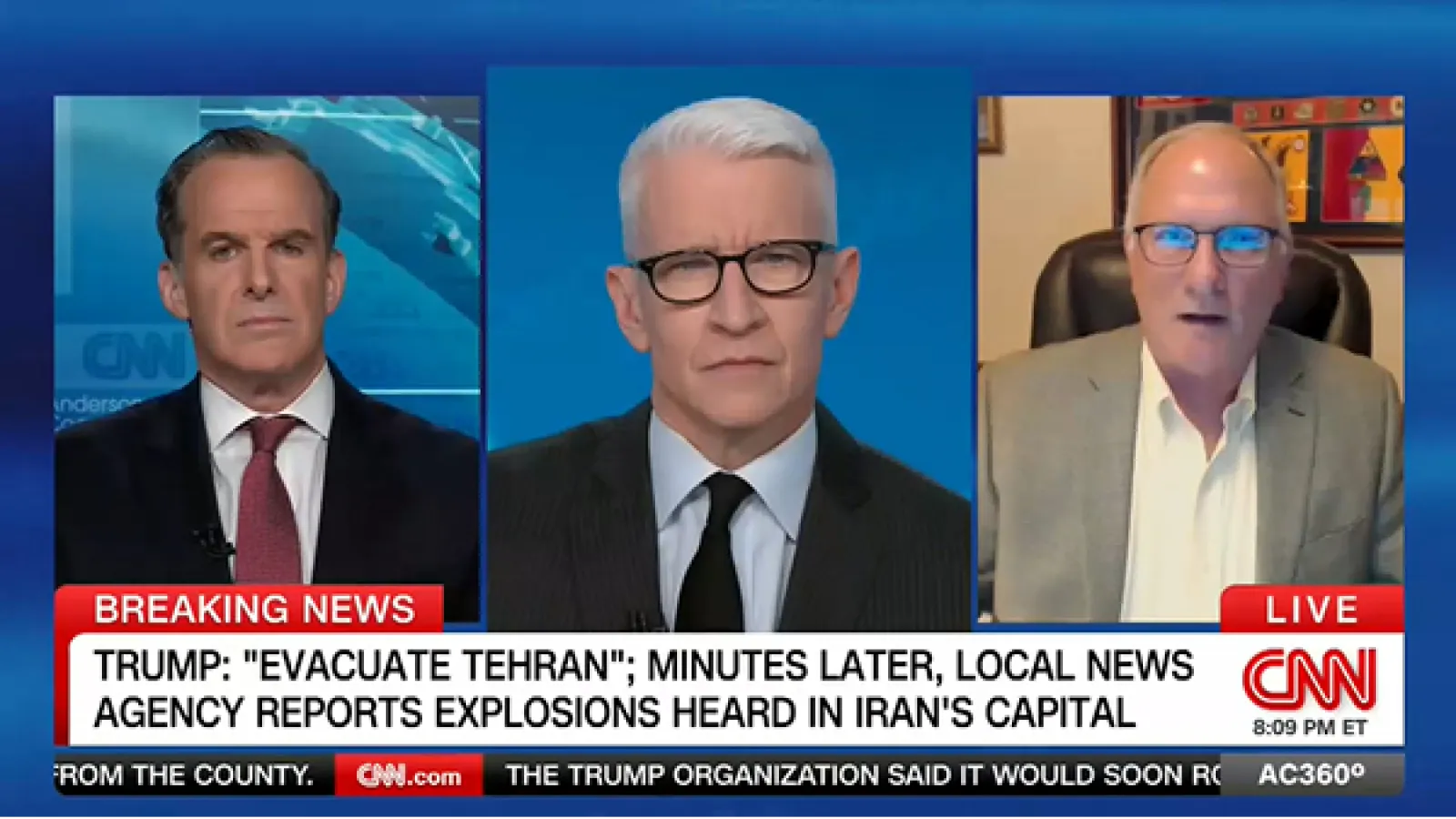 Ambassador Brett McGurk, Anderson Cooper and Peter Mansoor