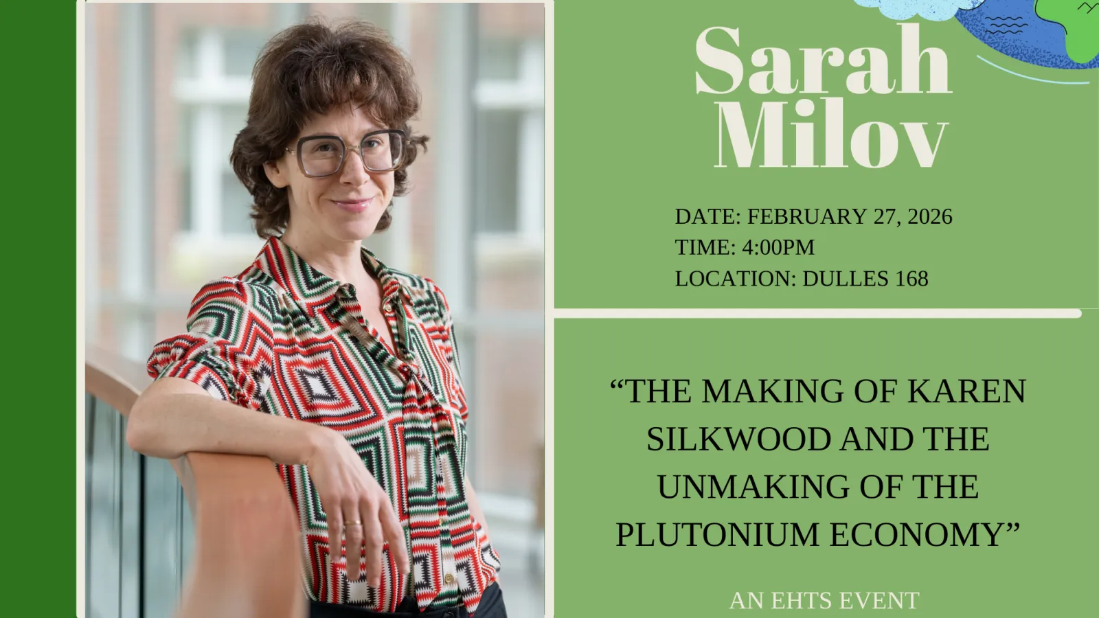 sarah milov event poster