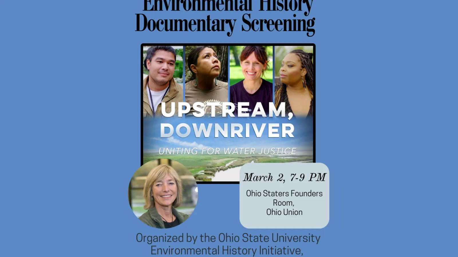 upstream downriver documentary screening event poster