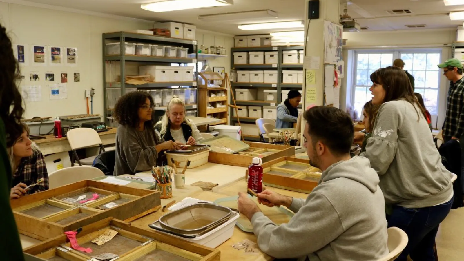 Students at work