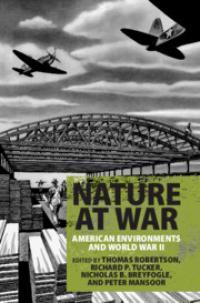 Nature at War book cover - image of airplanes in the air