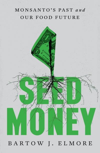 Seed Money book cover - image of a dollar bill with roots at the bottom of it