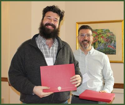 Ian Gammon and Graduate Studies Committee Chair, Clayton Howard.