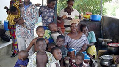 an African family