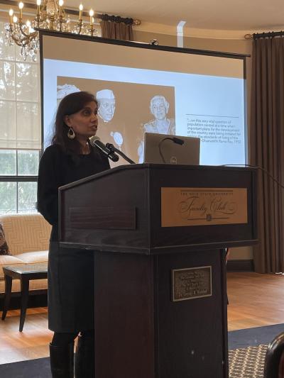 Mytheli Sreenivas presenting her lecture