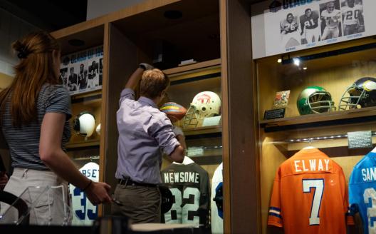 Amelia Figler at Pro Football Hall of Fame