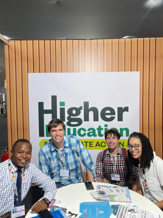 Professor Bart Elmore with students