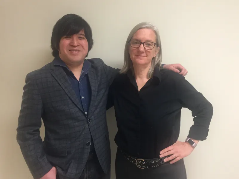 Kyle Shimoda and Prof. Alison Beach