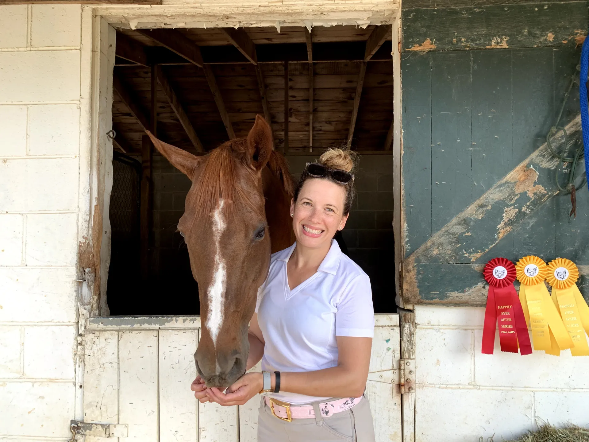 Sarah Wakefield with her horse
