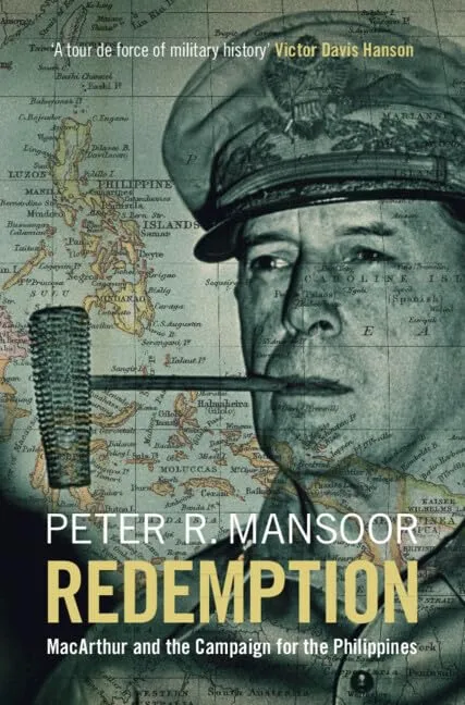 General Douglas MacArthur with pipe in his mouth