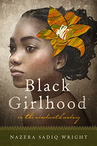 Book cover with an African American girl with a flower in her hair