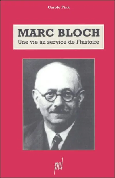 Book cover depicting a prtrait of Marc Bloch