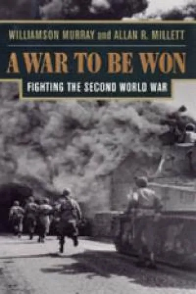 soldiers running toward a cloud of smoke and a tank is the foreground near a soldier