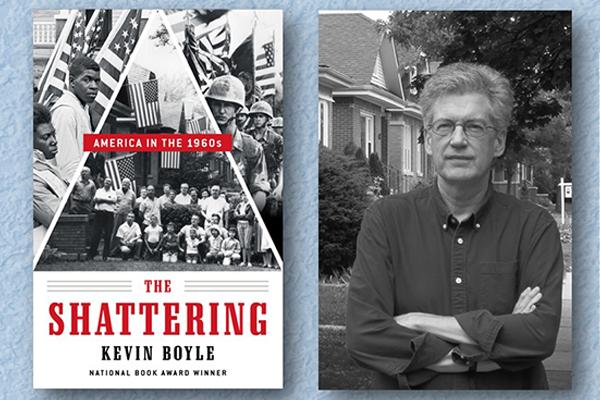 Kevin Boyle and book cover of The Shattering