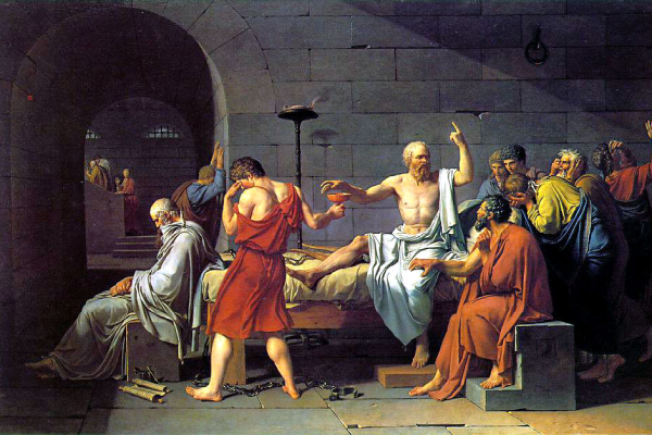 Plato with his followers