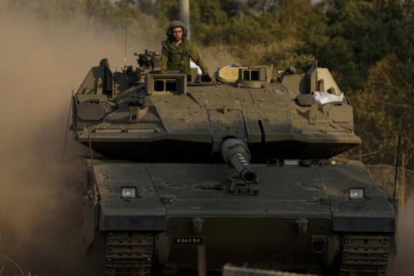 Israeli tank with soldier