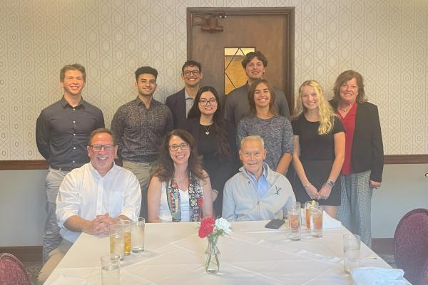 Scott Levi, John Pepper, Robin Judd and Students