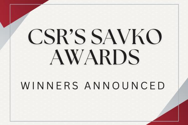 CSR's Savko Award notice