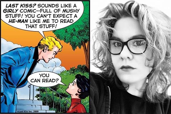 a man and a woman in a comic and Sydney Heifler