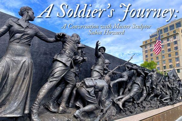a statue of soldiers