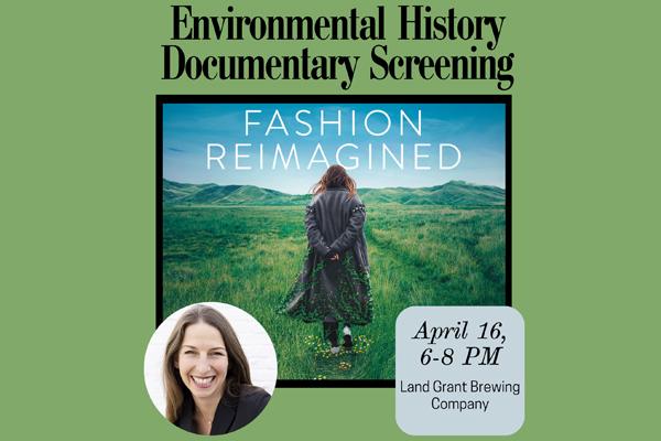 Lisa Goldsand and a woman wearing a long coat walking in a green field