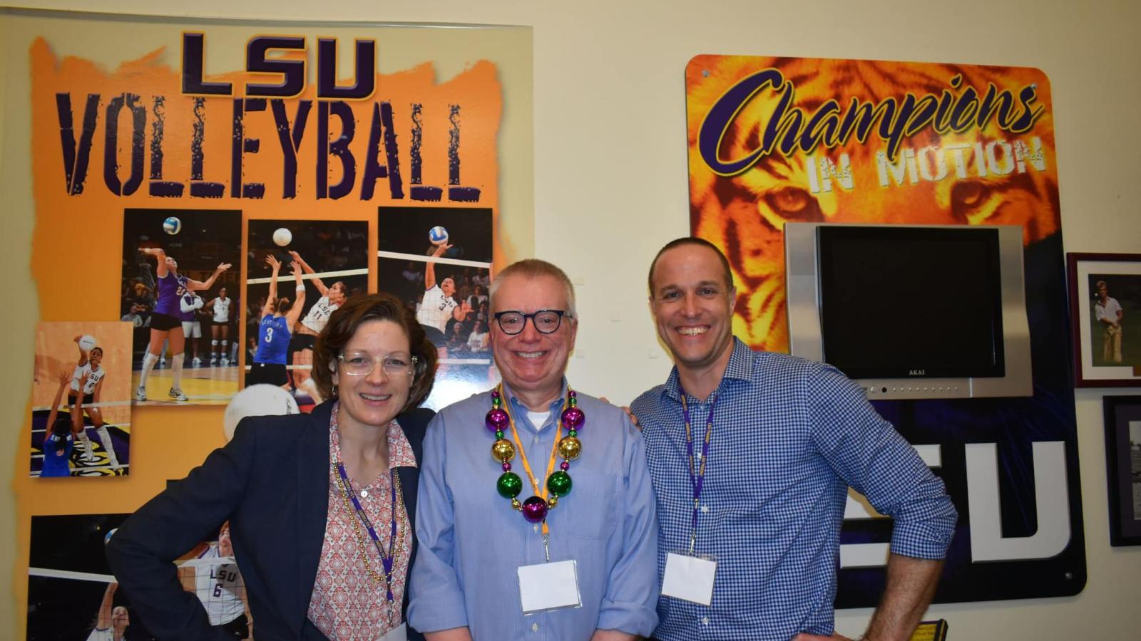 Dr. Brakke with attendees