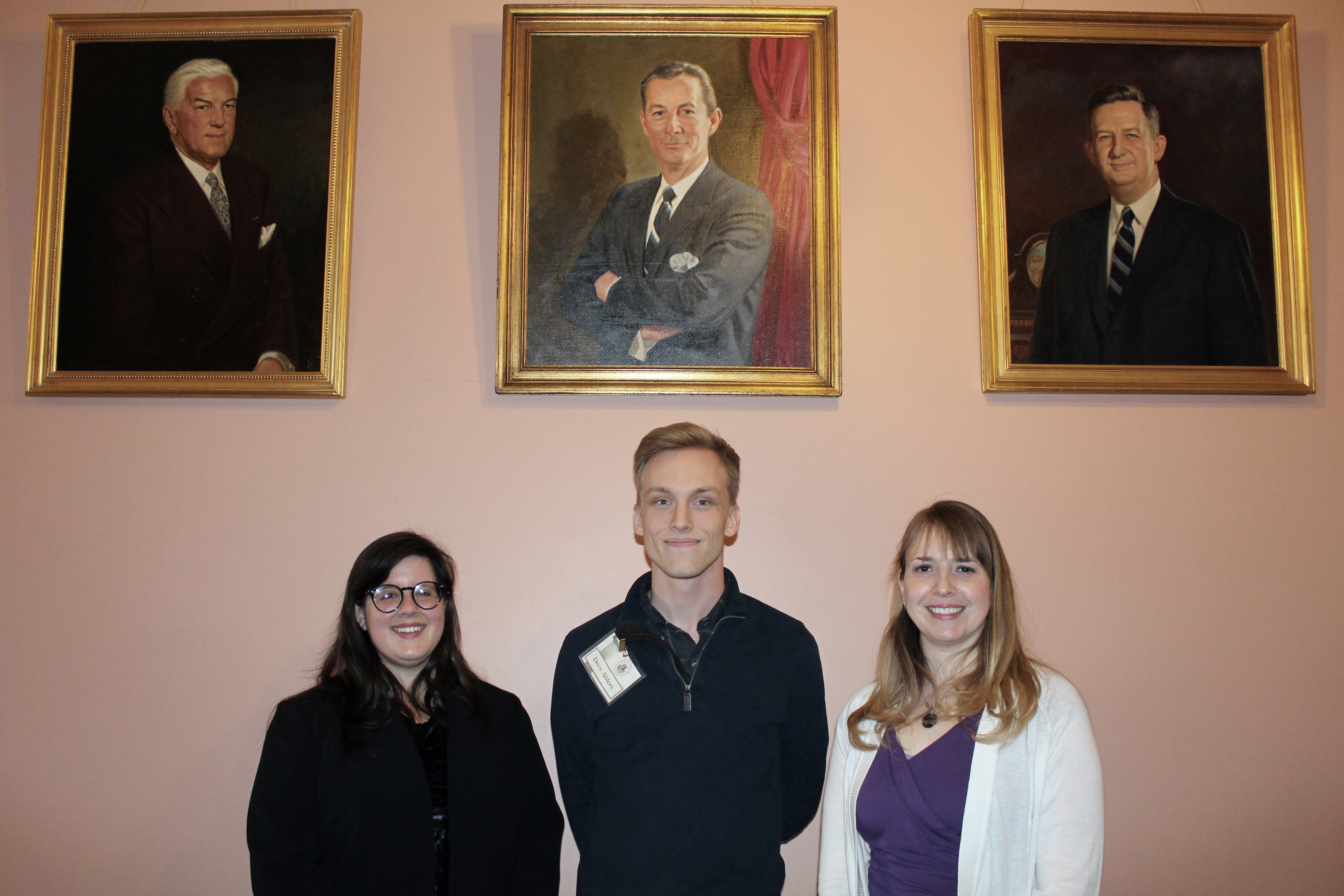 (L to R) Emily Volkman, Drew Ahlers and Dayna Jalkanen