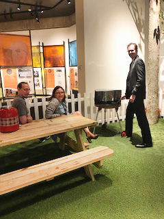 Justin and Joel with supervisor Kim Kiehl