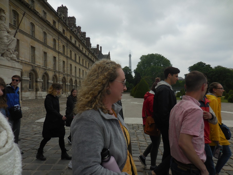 Leaving Les Invalides Museum of the Army, Eifel Tower in the background Leaving Les Invalides Museum of the Army, Eifel Tower in the background
