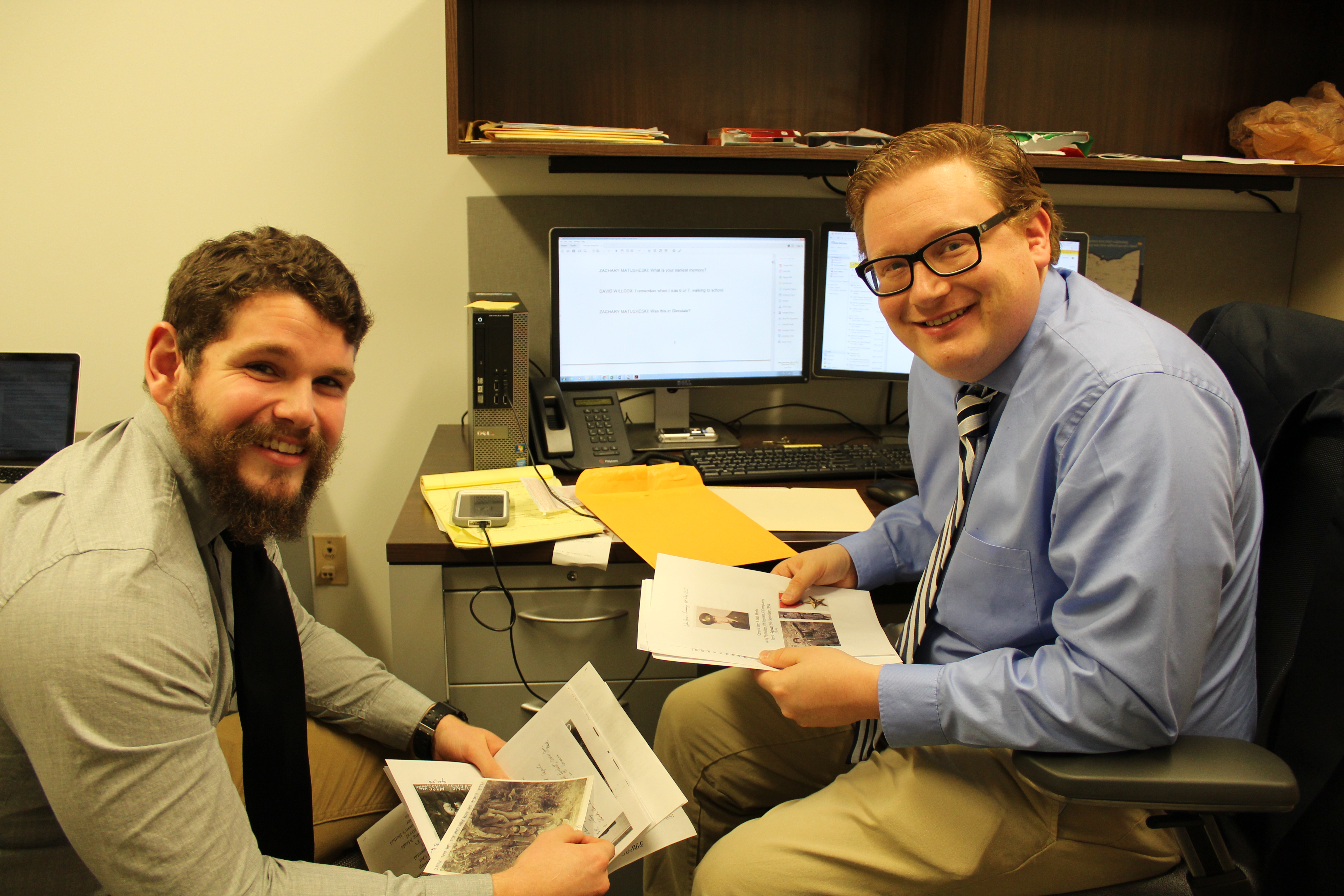 (L to R) James Coyle and Dr. Zachary Matusheski